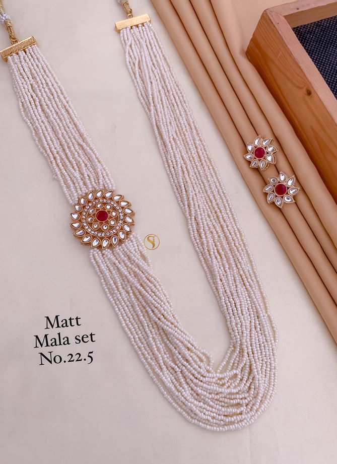 4 White Matte Mala Set Wholesale Online
